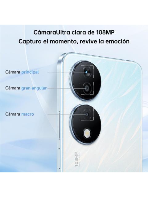 HONOR X7B - DUAL SIM - 256GB - 8GB RAM 108 MPX EN CAMARA COLOR PLATEADO