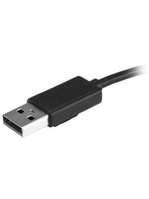 STARTECH  HUB CONCENTRADOR USB A 2.0 DE 4 PUERTOS CON CABLE INTEGRADO 480 MBIT-S NEGRO-PLATA