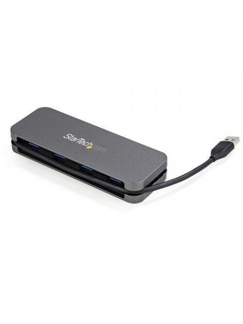 STARTECH  HUB USB A MACHO - 4X PUERTOS USB A 3.0 5000 MBIT-S NEGRO-GRIS