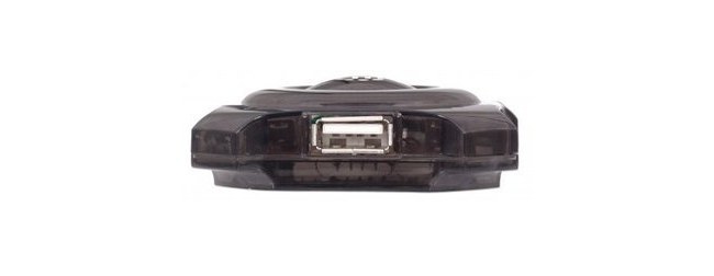 MANHATTAN HUB USB 1.1 DE 4 PUERTOS 12 MBIT-S NEGRO-TRANSPARENTE