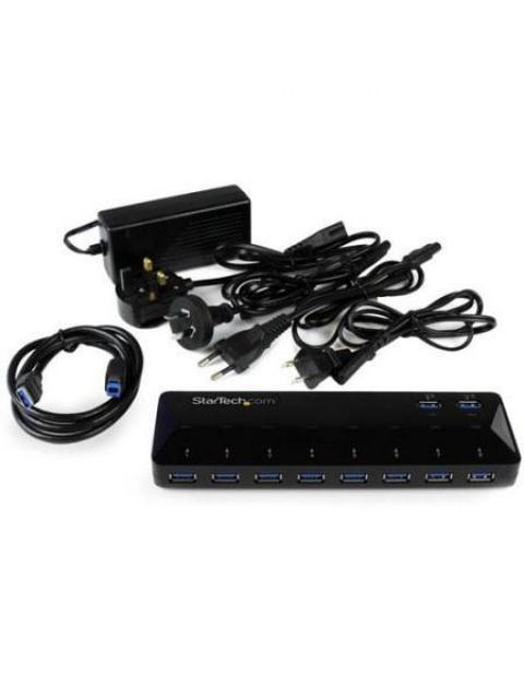 STARTECH HUB USB 3.0 DE 10 PUERTOS USB 3.0 NEGRO PARA PC ST103008U2C