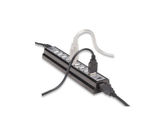 MANHATTAN HUB DE ESCRITORIO HI-SPEED USB 2.0 DE 10 PUERTOS 480 MBIT-S CON FUENTE