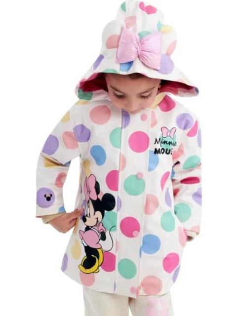 IMPERMEABLE ESTAMPADO BEIGE MINNIE MOUSE