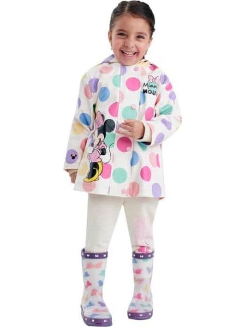 IMPERMEABLE ESTAMPADO BEIGE MINNIE MOUSE
