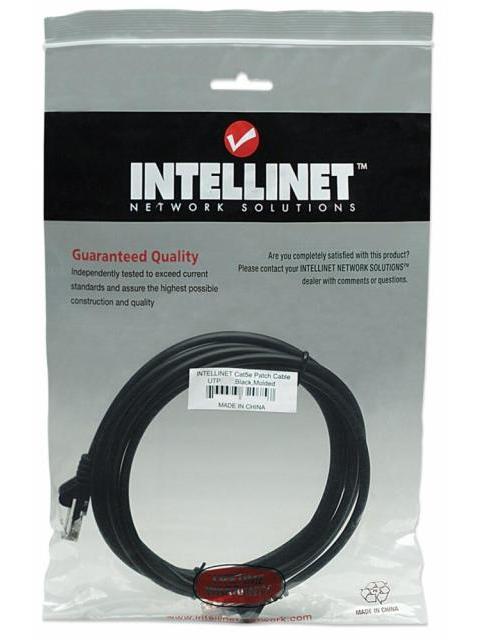 INTELLINET CABLE PATCH CAT5E UTP 100% COBRE RJ-45 MACHO - RJ-45 MACHO 4.2 METROS NEGRO