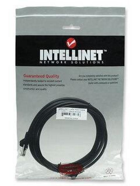 INTELLINET CABLE PATCH CAT5E UTP 100% COBRE RJ-45 MACHO - RJ-45 MACHO 7.6 METROS NEGRO