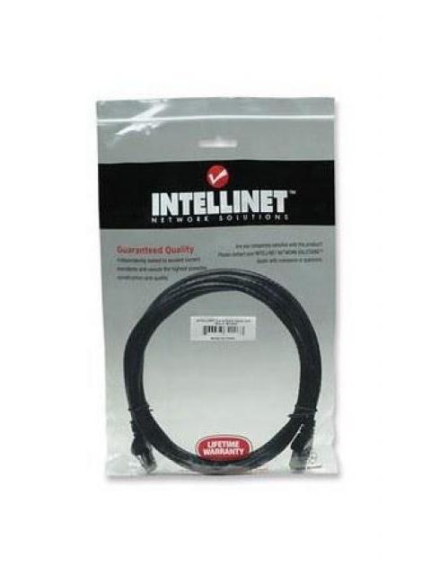 INTELLINET CABLE PATCH CAT6 UTP 100% COBRE RJ-45 MACHO - RJ-45 MACHO 3 METROS NEGRO