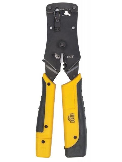 INTELLINET PINZA CRIMPEADORA 780124 RJ-11-RJ-12-RJ-22-RJ-45 NEGRO-AMARILLO