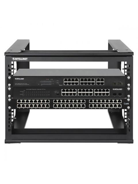 INTELLINET RACK ABIERTO DE 4 POSTES 19 6U NEGRO