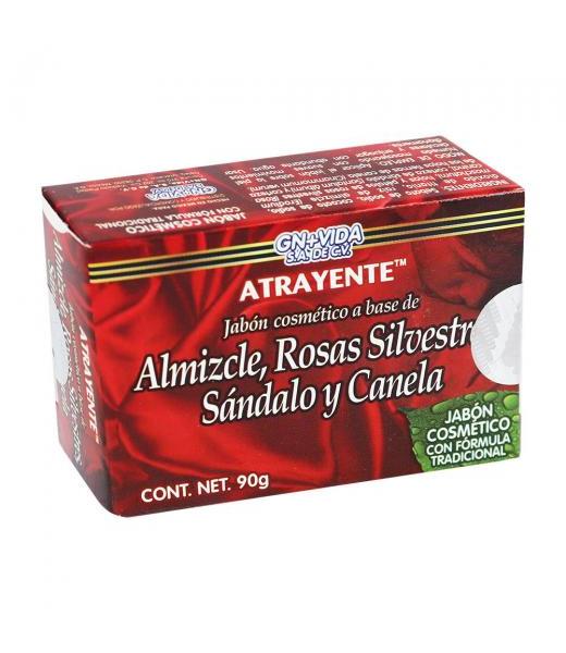 JABON ATRAYENTE-ALMIZCLEROSAS SILVESTRESSANDALO Y CANELA 90GR GN+VIDA