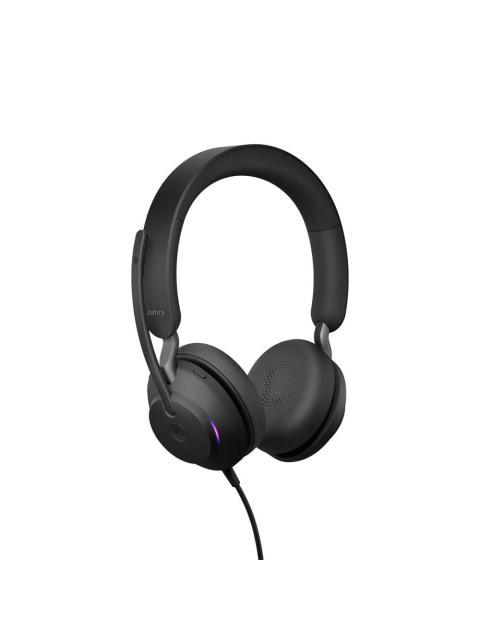 JABRA AUDIFONOS CON MICROFONO EVOLVE2 40 SE MS STEREO ALAMBRICO USB-A NEGRO