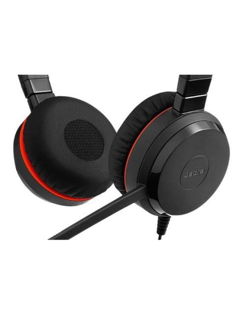 JABRA DIADEMA CON MICROFONO EVOLVE 30 II MS STEREO ALAMBRICO 0.9 METROS USB 3.5MM BINAURAL NEGRO