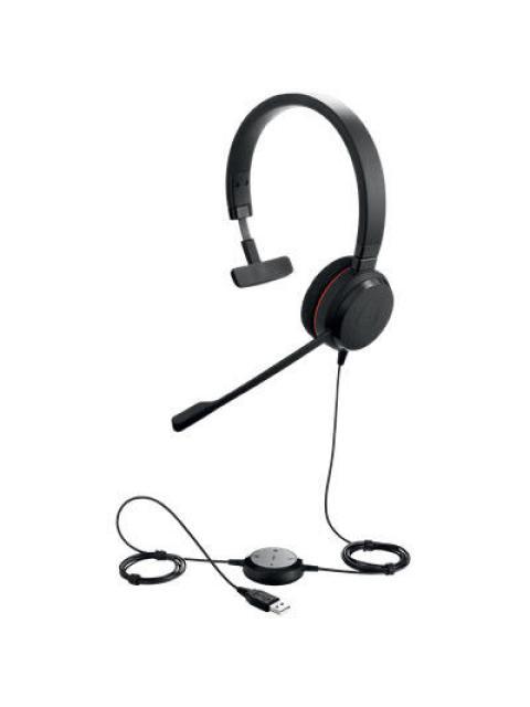 JABRA MONOAURAL EVOLVE 20 MS ALAMBRICO USB NEGRO
