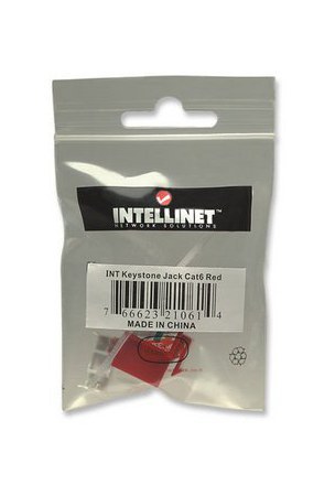 INTELLINET JACK 210614 CATEGORIA 6 RJ-45 ROJO