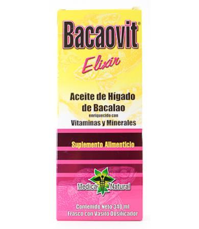 JARABE BACAOVIT HIGADO DE BACALAO 340 ML B.Q.M