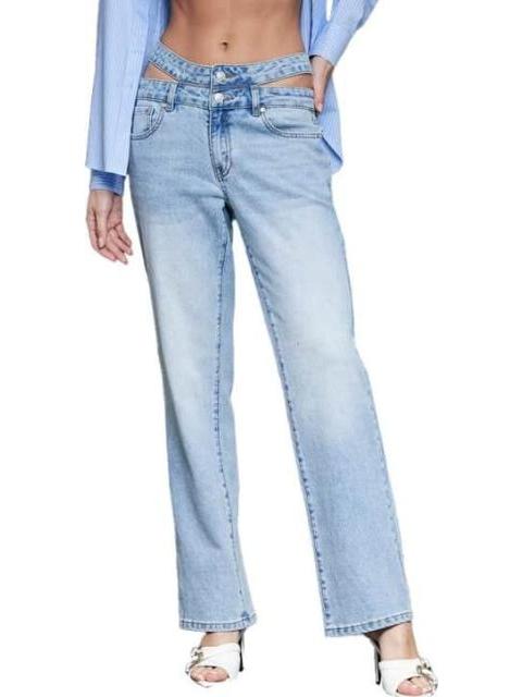 JEANS BAGGY CINTURA SUPER ALTA GRIS ATMOSPHERE DNM