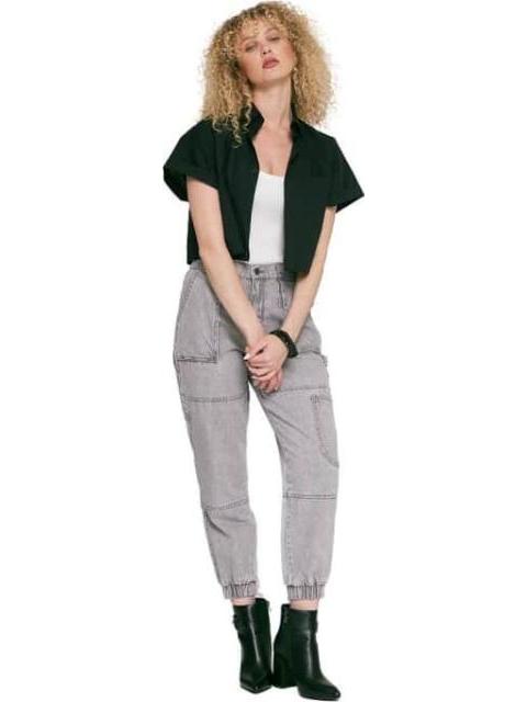 JEANS CARGO CINTURA ALTA GRIS ATMOSPHERE DNM