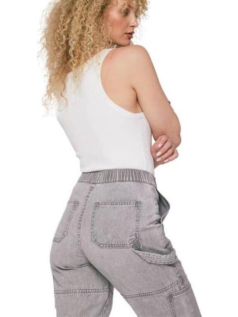 JEANS CARGO CINTURA ALTA GRIS ATMOSPHERE DNM