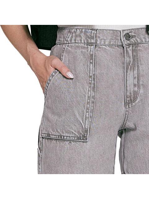 JEANS CARGO CINTURA ALTA GRIS ATMOSPHERE DNM