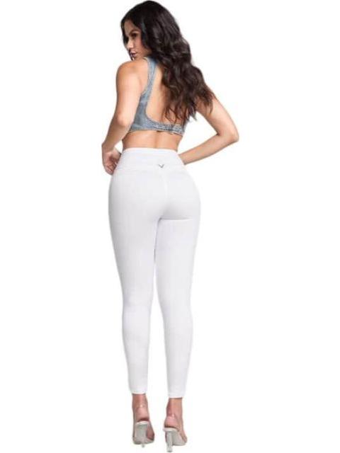 JEANS SUPERSKINNY CINTURA ALTA BLANCO SEVEN JEANS
