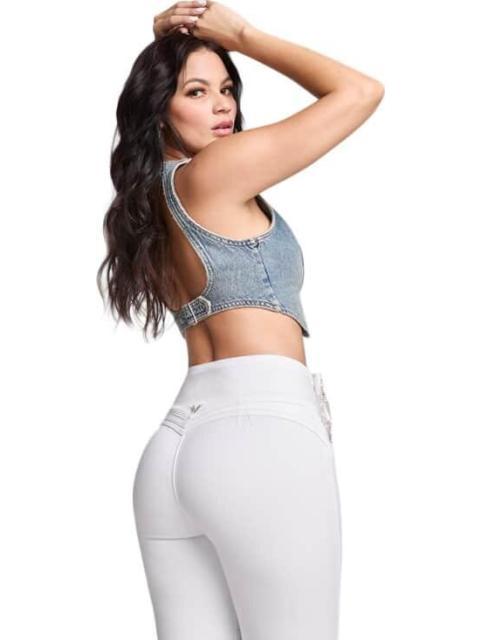 JEANS SUPERSKINNY CINTURA ALTA BLANCO SEVEN JEANS