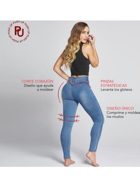 JEANS LEVANTA POMPAS GRIS SEVEN JEANS