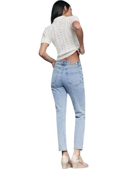 JEANS MOM SUPER CINTURA ALTA BLEACH ATMOSPHERE DNM