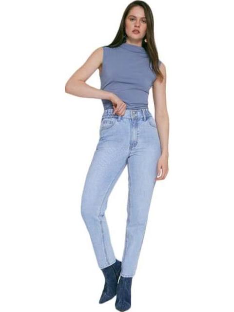 JEANS MOM SUPER CINTURA ALTA BLEACH ATMOSPHERE DNM