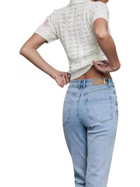 JEANS MOM SUPER CINTURA ALTA BLEACH ATMOSPHERE DNM