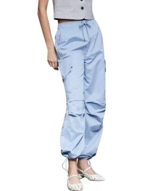 JEANS PARACHUTE CINTURA REGULAR AZUL SANTA LOLA