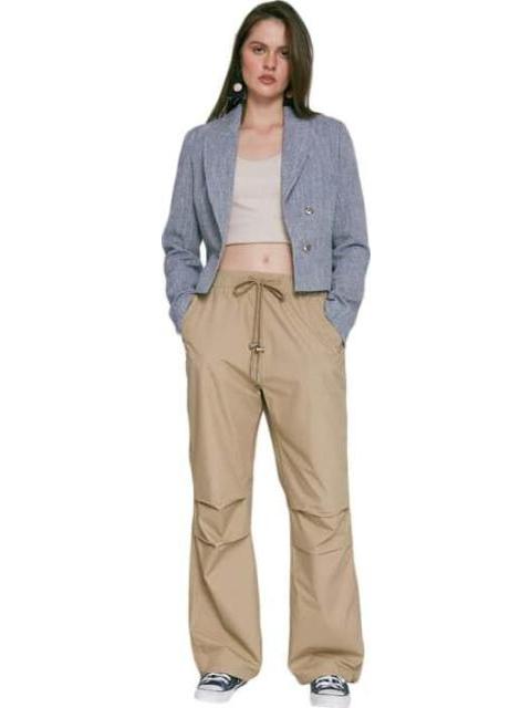 JEANS PARACHUTE CINTURA REGULAR CAMEL SANTA LOLA