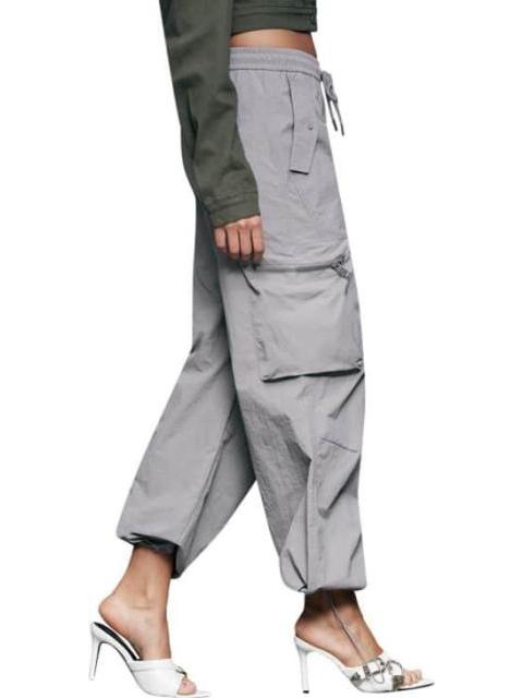 JEANS PARACHUTE CINTURA REGULAR GRIS SANTA LOLA