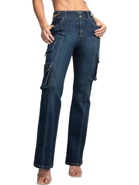 JEANS CINTURA ALTA GRIS SEVEN JEANS