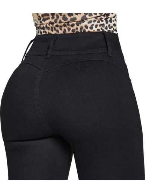 JEANS PUSH UP CINTURA ALTA NEGRO SEVEN JEANS