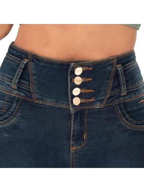 JEANS SKINNY CINTURA ALTA AZUL FERGINO