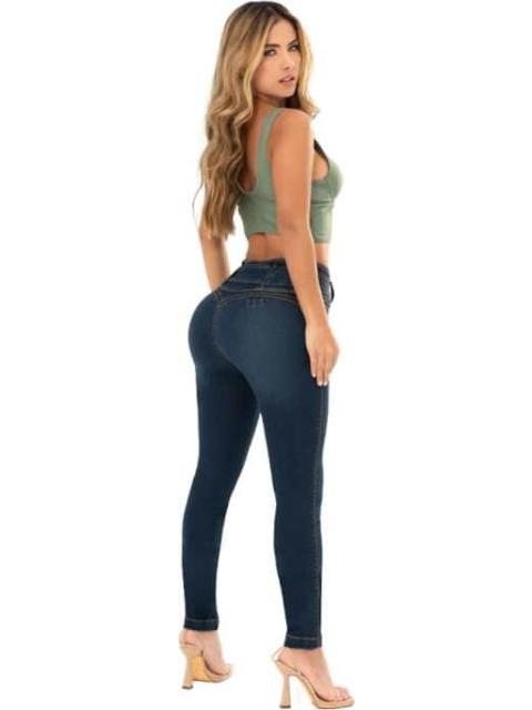 JEANS SKINNY CINTURA ALTA AZUL FERGINO
