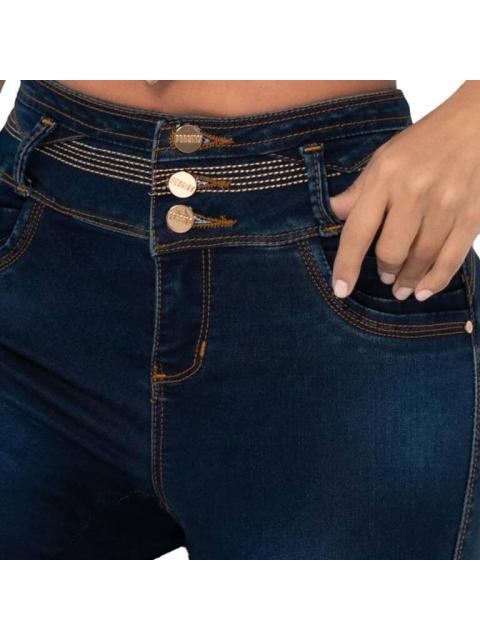 JEANS SKINNY CINTURA ALTA GRIS FERGINO