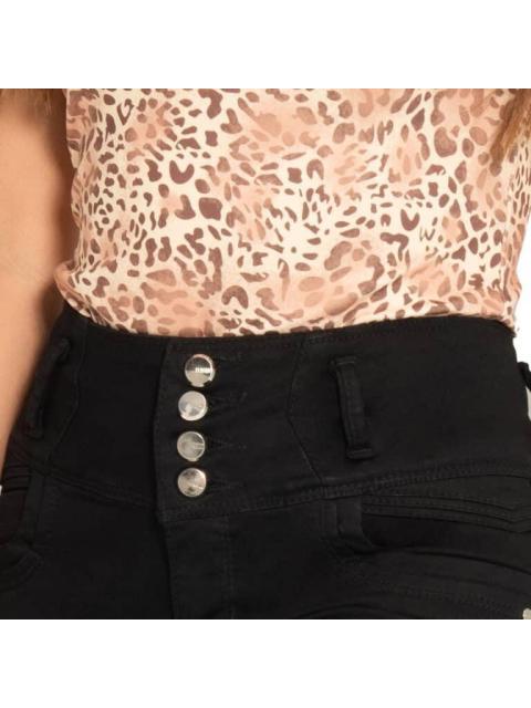 JEANS SKINNY CINTURA REGULAR NEGRO FERGINO