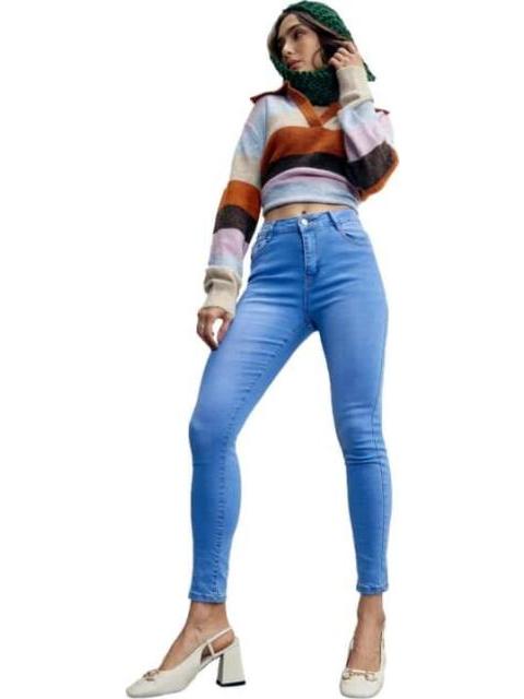 JEANS SUPERSKINNY CINTURA ALTA AZUL ATMOSPHERE DNM