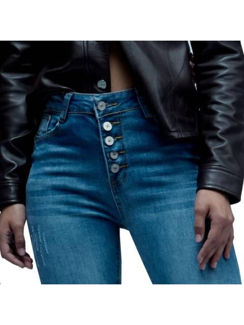 JEANS SUPERSKINNY CINTURA ALTA GRIS ATMOSPHERE DNM