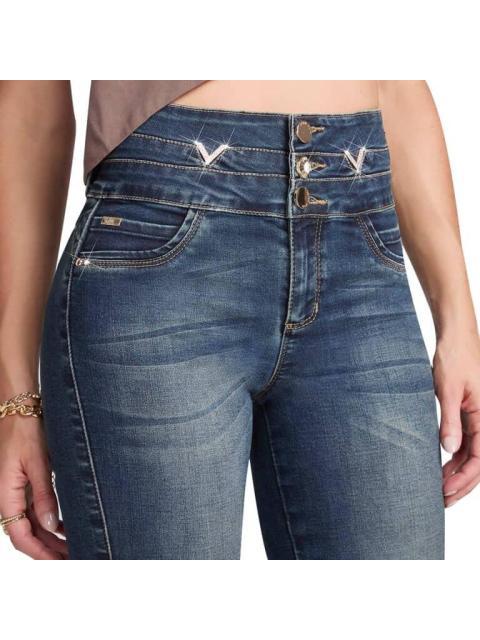 JEANS SUPERSKINNY CINTURA ALTA GRIS SEVEN JEANS