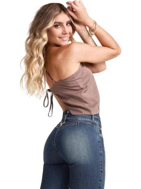 JEANS SUPERSKINNY CINTURA ALTA GRIS SEVEN JEANS