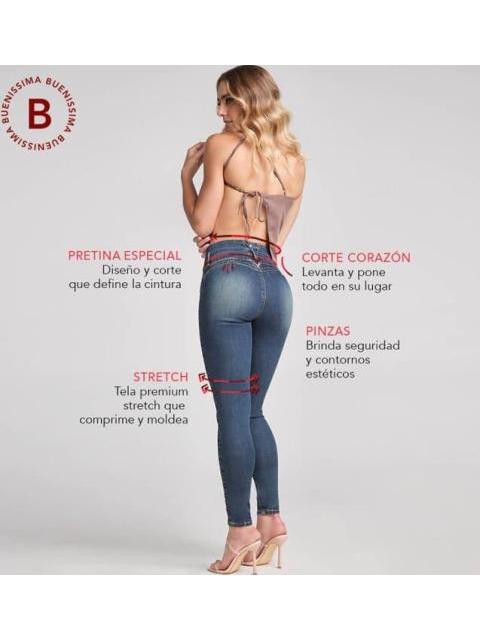 JEANS SUPERSKINNY CINTURA ALTA GRIS SEVEN JEANS