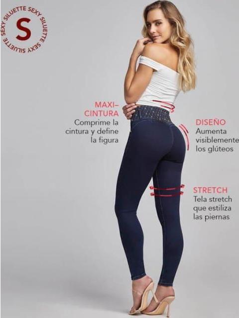 JEANS CINTURA ALTA GRIS SEVEN JEANS