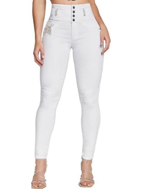 JEANS SUPERSKINNY CINTURA ALTA BLANCO SEVEN JEANS