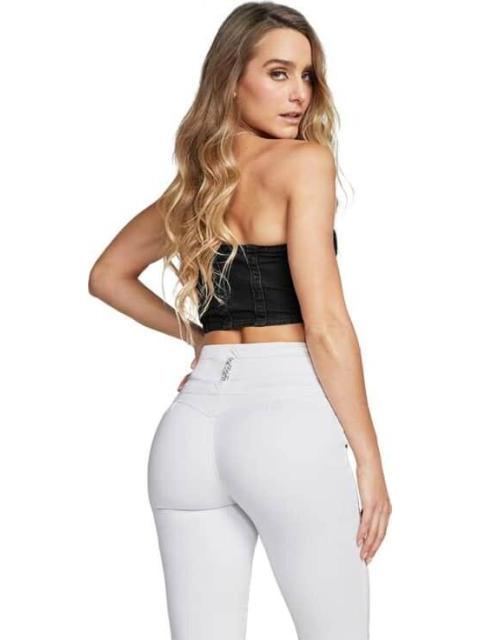 JEANS SUPERSKINNY CINTURA ALTA BLANCO SEVEN JEANS