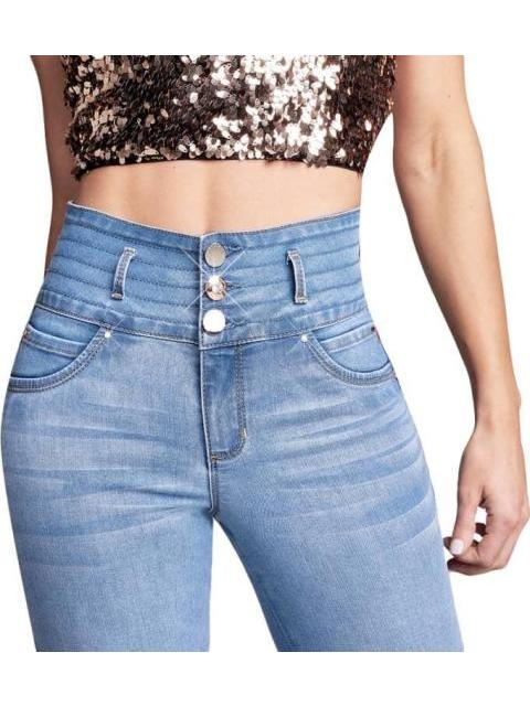 JEANS SUPERSKINNY CINTURA ALTA GRIS SEVEN JEANS