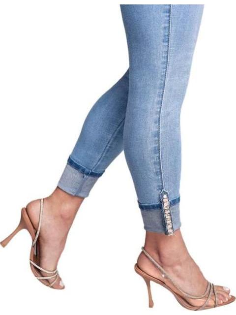 JEANS SUPERSKINNY CINTURA ALTA GRIS SEVEN JEANS