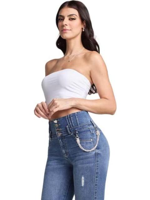 JEANS SUPERSKINNY CINTURA SUPERALTA GRIS SEVEN JEANS