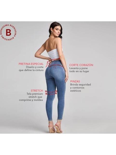 JEANS SUPERSKINNY CINTURA SUPERALTA GRIS SEVEN JEANS